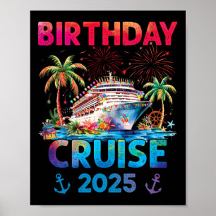 Poster Aniversário Da Viagem De Cruzeiro 2025 Uni-Adultos