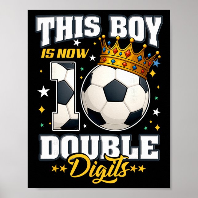 Poster Aniversário de 10 anos de Futebol Este Menino Agor (Frente)