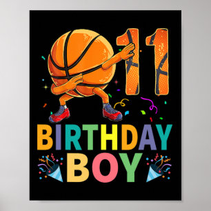 Poster Aniversário de 11 anos Sketll Dabbing Crianças de