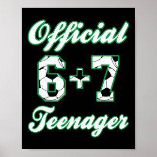 Poster Aniversário de 13 anos Oficial Adolescente Engraça
