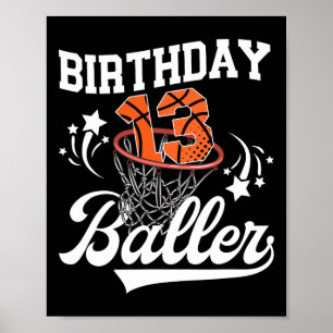 Poster Aniversário de 13 anos Sketll, Sketll de treze ano