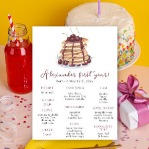 Poster Aniversário de 1 ano de Panquecas Marco do Anivers