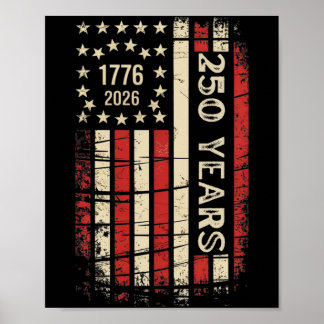 Poster Aniversário de 250 anos da América
