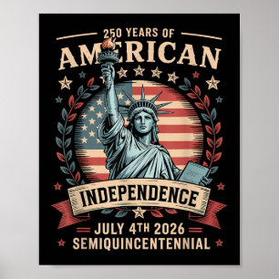 Poster Aniversário de 250 anos da América 250 Anos Améric
