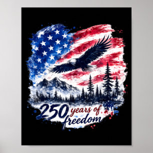Poster Aniversário de 250 anos da independência dos EUA 1