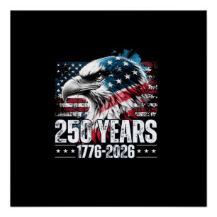 Póster Aniversário de 250 anos dos Estados Unidos Manga L
