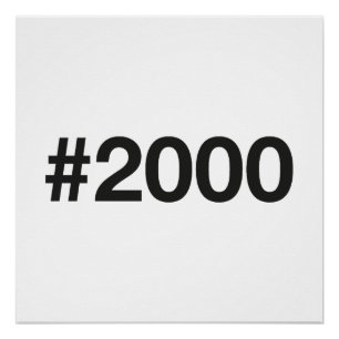 Póster Aniversário de 25 anos do Hashtag 2000