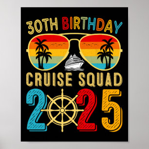 Poster aniversário de 30 anos Cruise 2025 Friend Family C