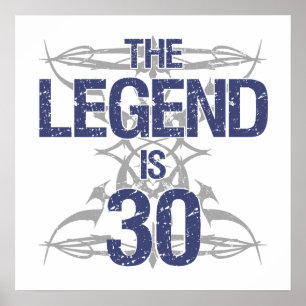 Póster Aniversário de 30 anos da legenda