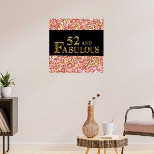 Poster Aniversário de 52 anos