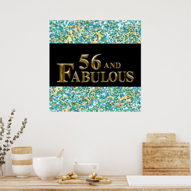 Poster Aniversário de 56 anos (Cozinha)