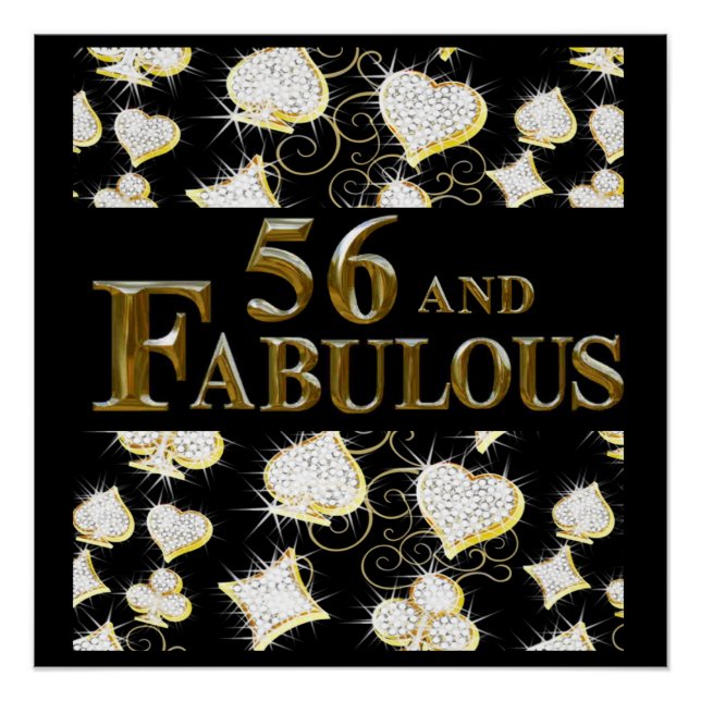 Póster Aniversário de 56 anos (Frente)