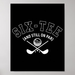 Poster Aniversário de 60 anos de Golf Pai Avô Seis- E No