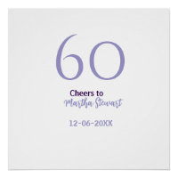 aniversário de 60 anos fabuloso roxo nome data est