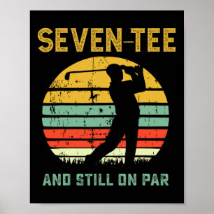 Poster Aniversário de 70 Anos Engraçado Piada de Golfe Jo