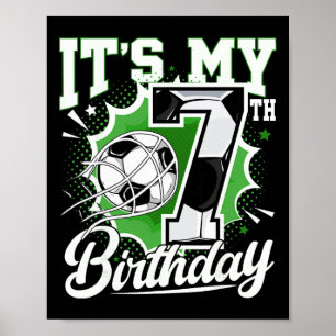 Poster Aniversário de 7 Anos de Crianças É o Meu 7º Anive
