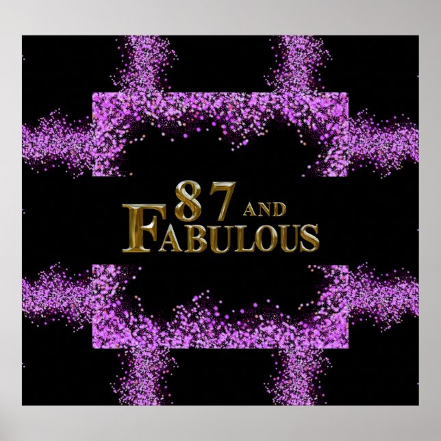 Poster Aniversário de 87 anos (Frente)