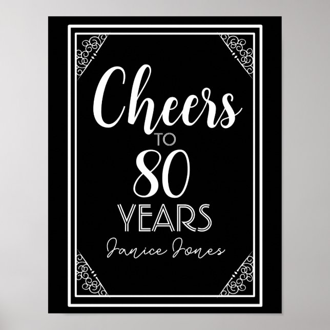 Póster Aniversário de Aniversário de Aniversário de Anive (Frente)