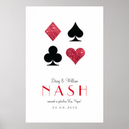 Póster Aniversário de Casamento de Las Vegas