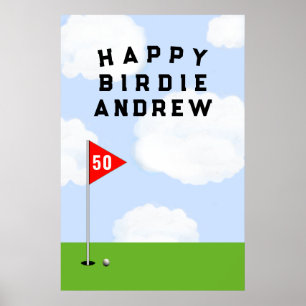 Poster Aniversário de Golfe