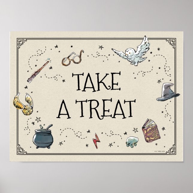Poster Aniversário de Harry Potter - Pegue um Tratamento (Frente)