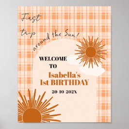 Poster Aniversário de Laranja Xadrez Primeira Volta ao So