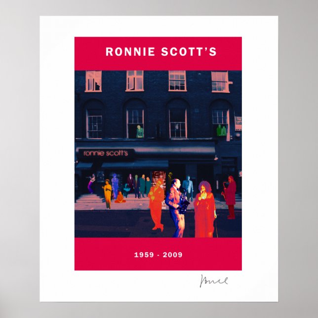 POSTER ANIVERSÁRIO DE RONNIE SCOTT (Frente)