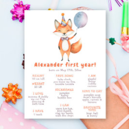Poster Aniversário de um ano do adorável FOX
