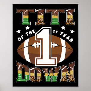 Poster Aniversário de um ano do Titi do futebol americano