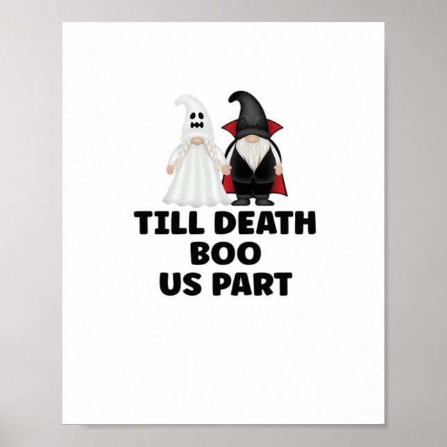 Poster Aniversário do Casamento de Halloween - Até a Mort (Frente)