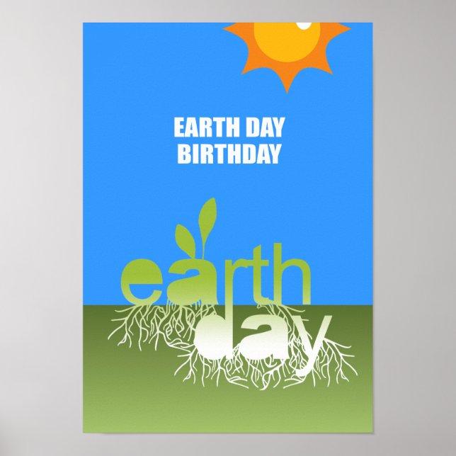 POSTER ANIVERSÁRIO DO DIA DA TERRA (Frente)
