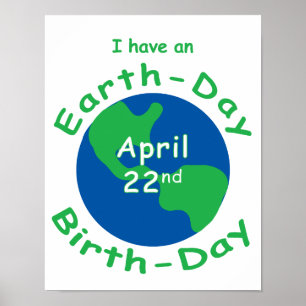 Póster Aniversário do Dia da Terra