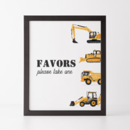 Poster Aniversário do Veículo de Construção Favorece Sina