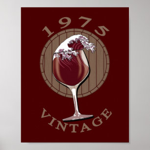 Poster Aniversário do Vinho - 1975 Vintage