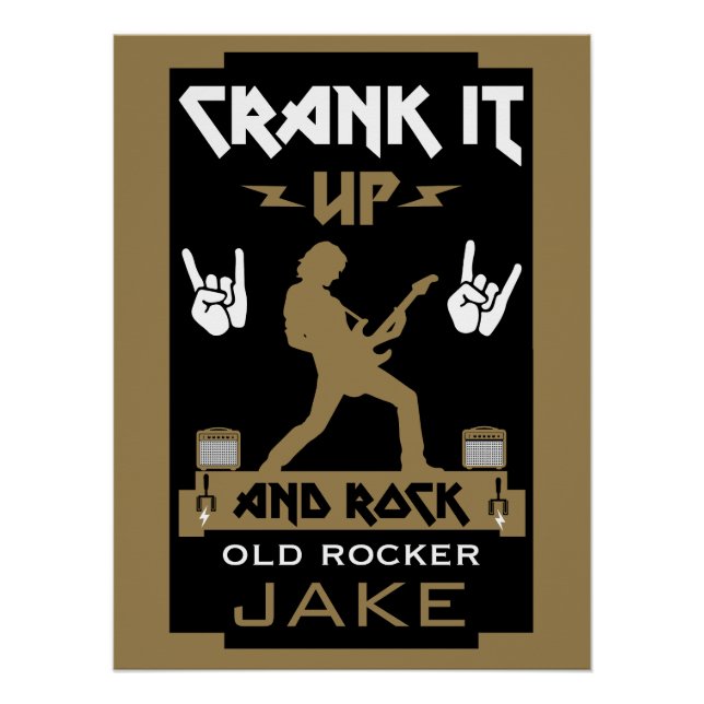 Póster Aniversário dos Rockers de 60 anos (Frente)