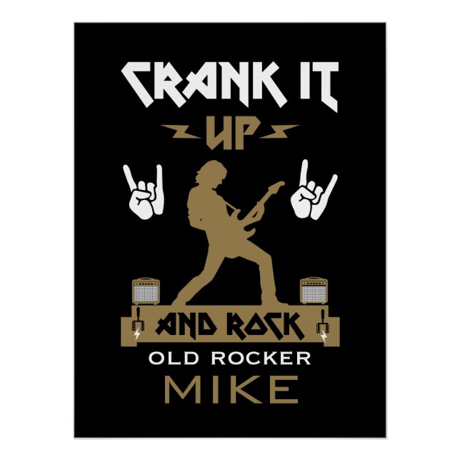 Póster Aniversário dos Rockers de 70 anos (Frente)