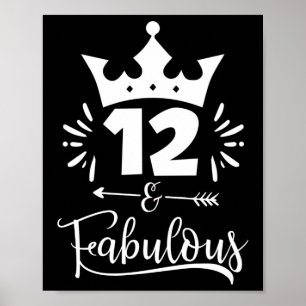 Poster Aniversário Fabuloso E Doze Anos