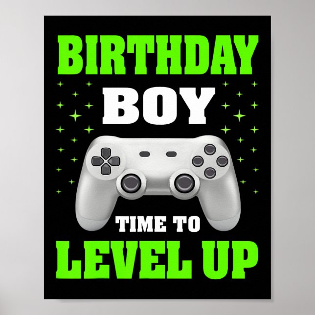 Poster Aniversário, Hora Do Aniversário Para Aproximar O  (Frente)