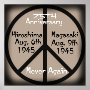 Poster Aniversário Nunca Mais - Hiroshima/Nagasaki