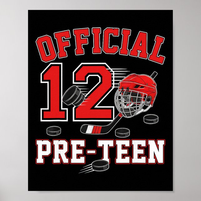 Poster Aniversário Oficial de 12 Anos de Pré-adolescente  (Frente)
