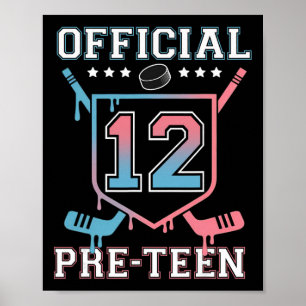 Poster Aniversário Oficial de 12 Anos de Pré-adolescentes