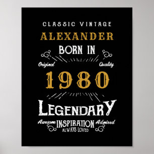 Poster Aniversário Personalizado Adicionar Seu Nome Lege