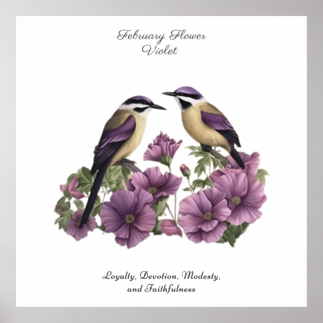 Poster Aniversário Personalizado do Mês de Nascimento do  (Frente)