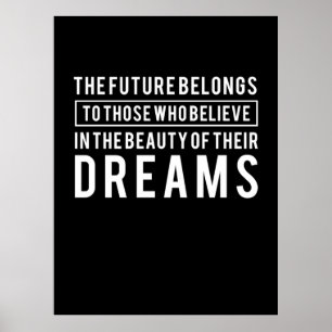 Poster Aniversário Presente O Futuro Pertence Aos Seus S