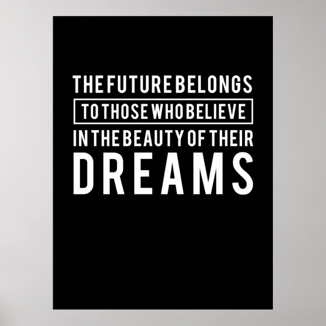 Poster Aniversário Presente O Futuro Pertence Aos Seus So (Frente)