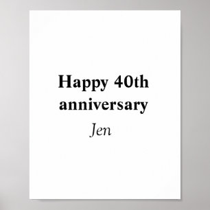 Poster Aniversário seu nome texto imagem editável convite