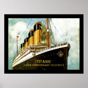 Poster Aniversário titânico do RMS 100th