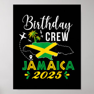 Poster Aniversário Tripulação Jamaica 2025 Matriz do Grup