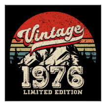 Aniversário Vintage 1976 Retro 50 anos ao Ar Livre