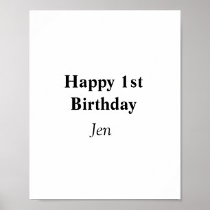 Poster aniversários adicione o seu nome texto imagem edit
